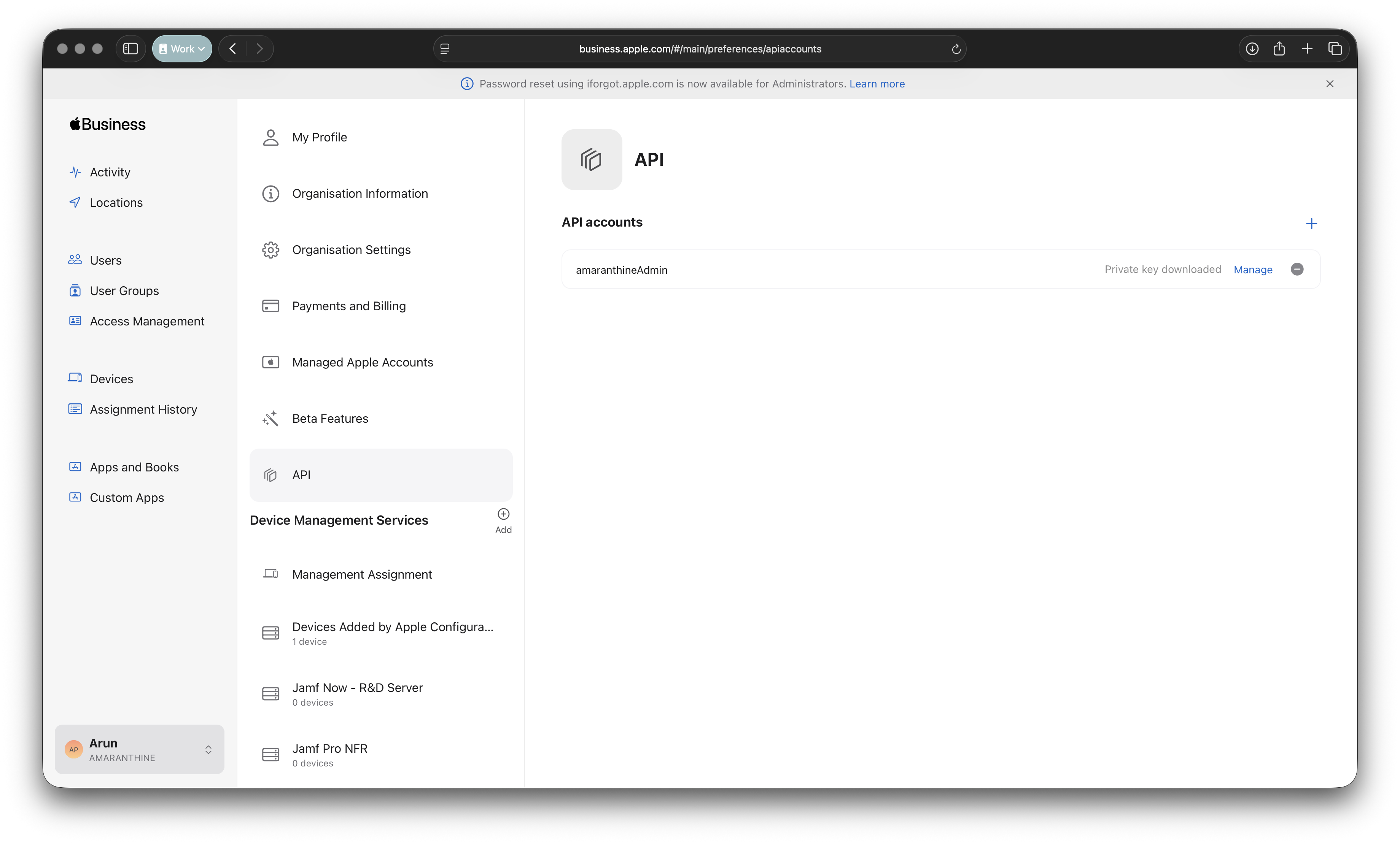 Working with Apple Business Manager/Apple School Manager API | Arun ...